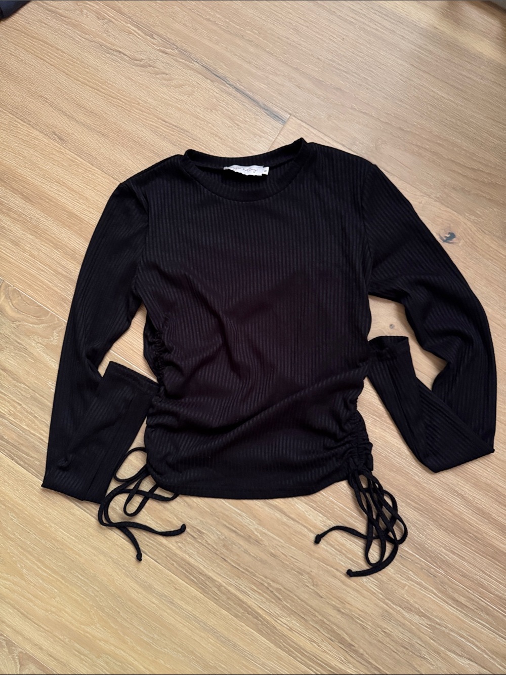 Beige Botany Ribbed Long Sleeve